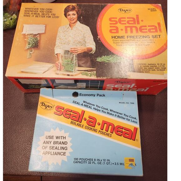 1976 DAZEY SEAL-A-MEAL Model 8000 with Original‎ Box Works inc. extra bags - Picture 1 of 15